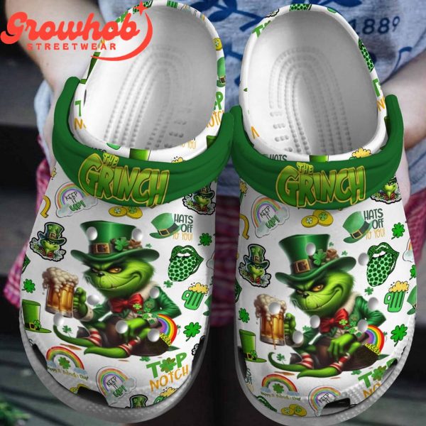 The Grinch Shamrock Happy St. Patrick’s Day Crocs Clogs