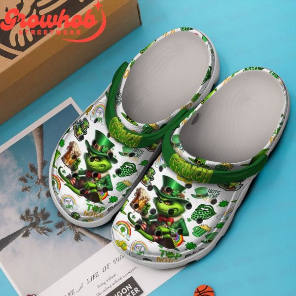 The Grinch Shamrock Happy St. Patrick’s Day Crocs Clogs