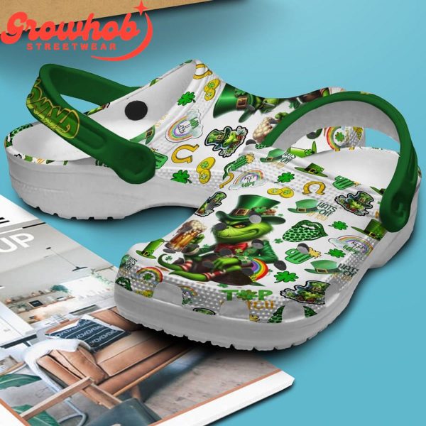 The Grinch Shamrock Happy St. Patrick’s Day Crocs Clogs