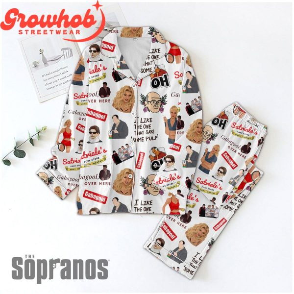 The Sopranos Gabagool Polyester Pajamas Set