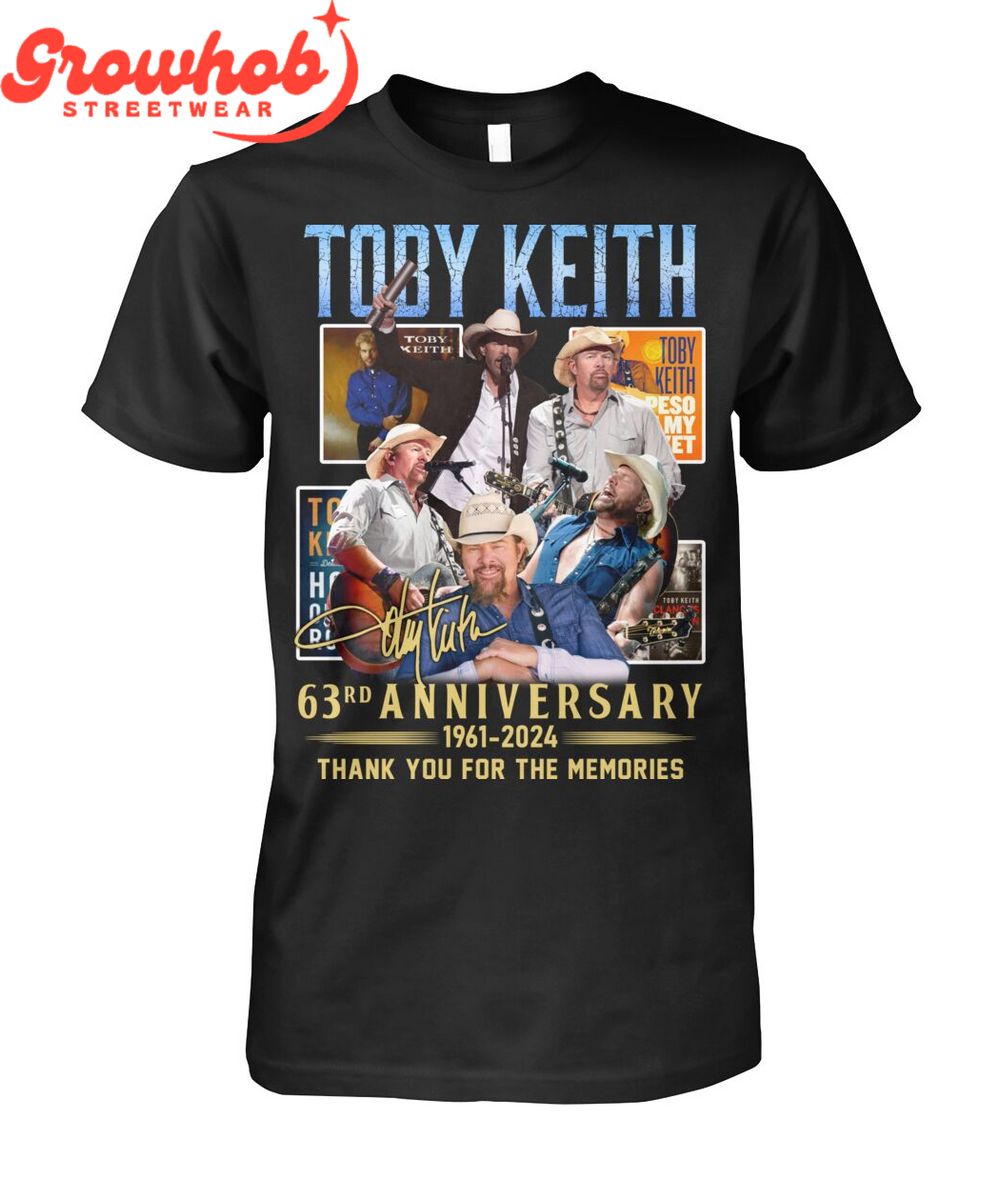 Toby Keith 63rd Anniversary 1961-2024 Legacy T-Shirt