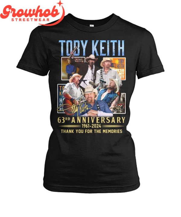 Toby Keith 63rd Anniversary 1961-2024 Legacy T-Shirt