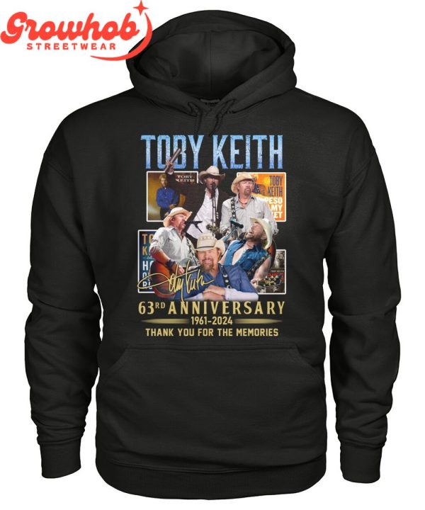 Toby Keith 63rd Anniversary 1961-2024 Legacy T-Shirt