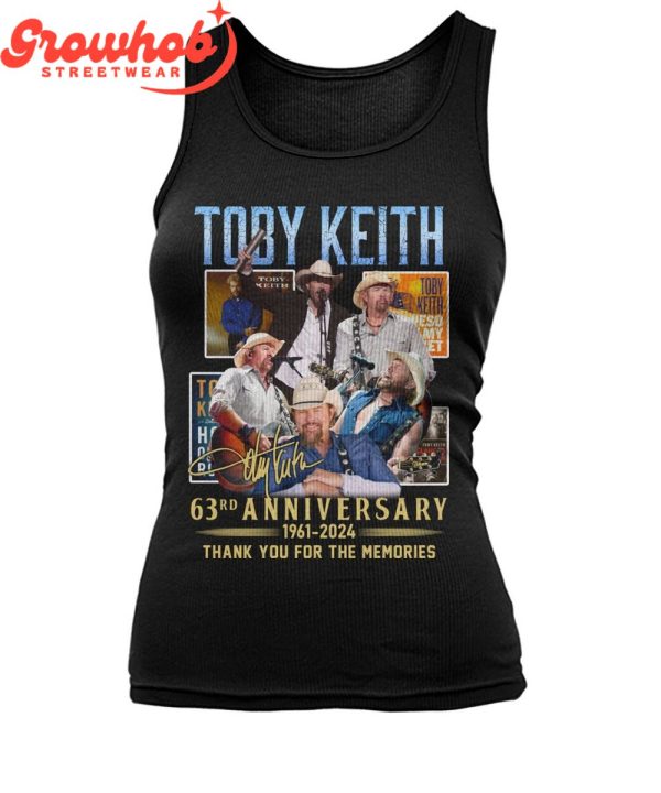 Toby Keith 63rd Anniversary 1961-2024 Legacy T-Shirt