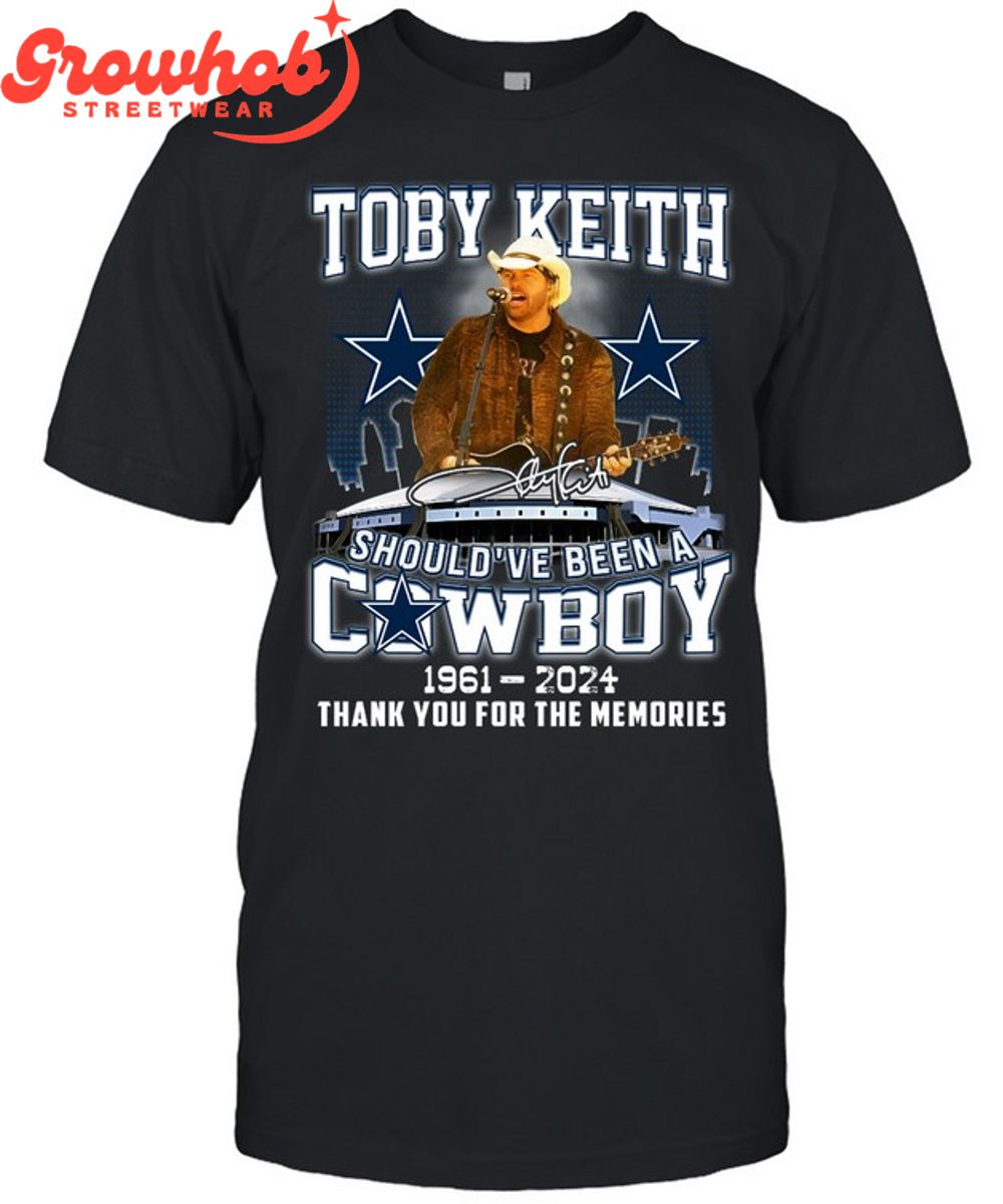 Toby Keith Dallas Cowboy Proud 1961-2024 T-Shirt