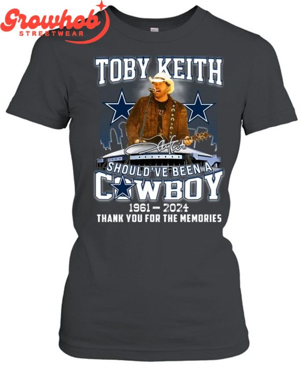 Toby Keith Dallas Cowboy Proud 1961-2024 T-Shirt