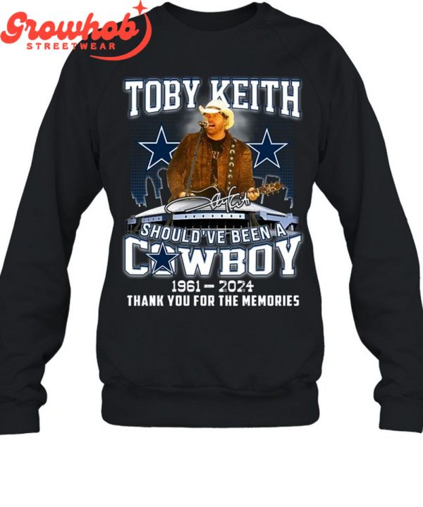 Toby Keith Dallas Cowboy Proud 1961-2024 T-Shirt