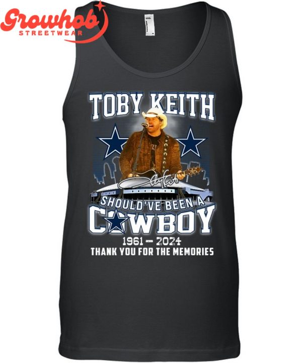 Toby Keith Dallas Cowboy Proud 1961-2024 T-Shirt