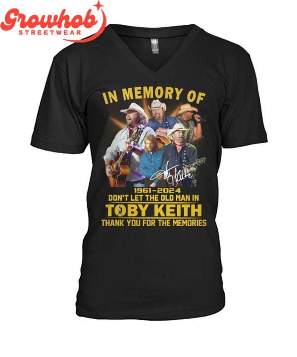 Toby Keith In The Memory Of Cowboy Legend 1961-2024 T-Shirt