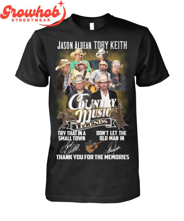 Toby Keith Jason Aldean Thank You For The Memories T-Shirt