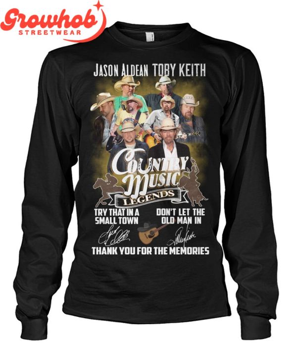 Toby Keith Jason Aldean Thank You For The Memories T-Shirt