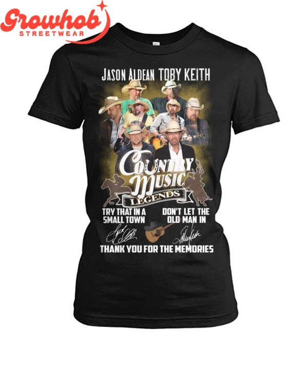 Toby Keith Jason Aldean Thank You For The Memories T-Shirt