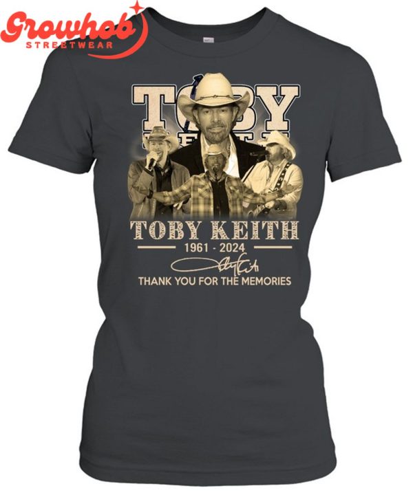 Toby Keith Thank You For The Memories 1961-2024 T-Shirt