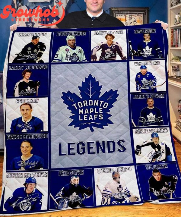 Toronto Maple Leafs Legends Collection Fleece Blanket Quilt