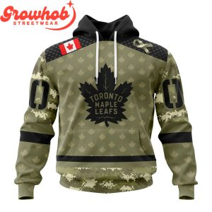 Toronto Maple Leafs Military Appreciation Fan Personalized Hoodie Shirts