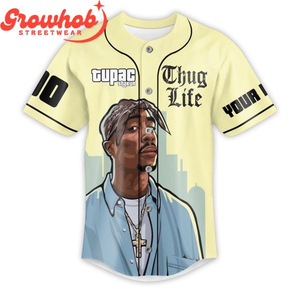 Tupac Shakur Fans Dream For Real Personalized Baseball Jersey