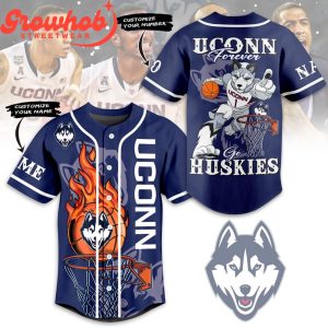 Uconn Huskies Basketball Is Life Personalized Baseball Jersey