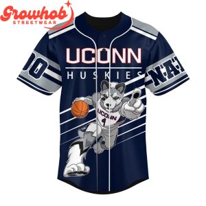 UConn Huskies Fans Straight Outta Personalized Baseball Jersey