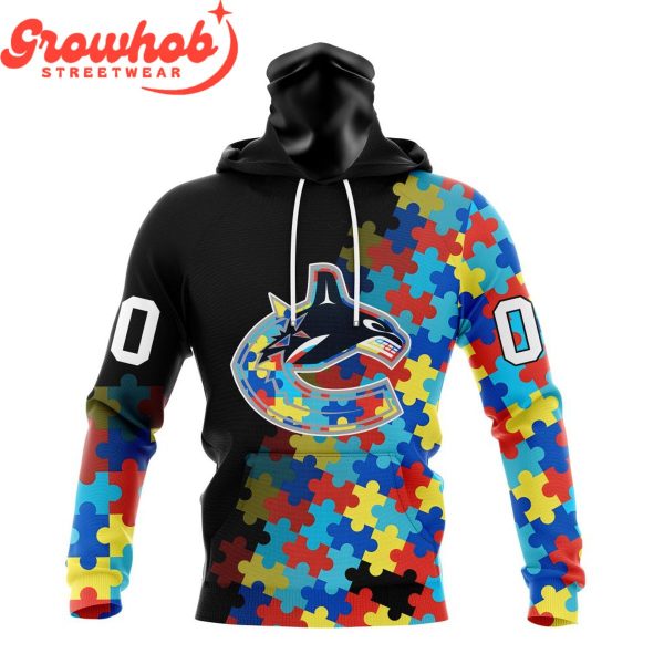 Vancouver Canucks Autism Awareness Support Hoodie Shirts