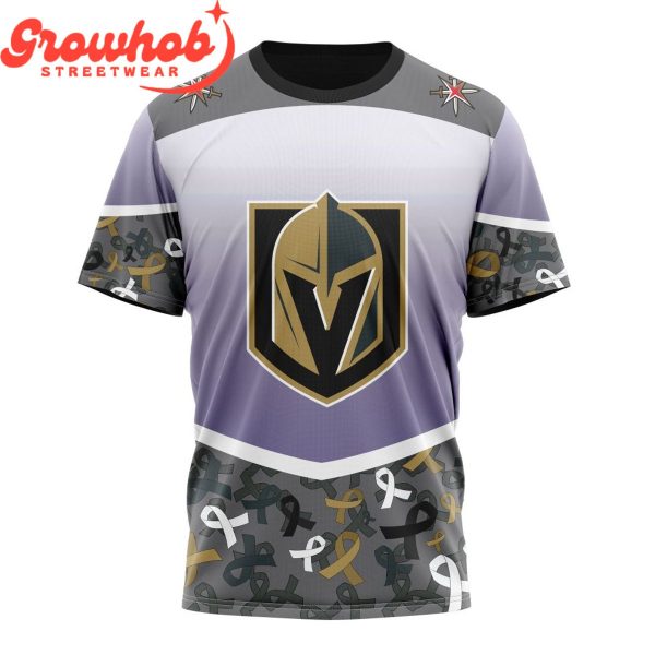 Vegas Golden Knights Fights Again All Cancer Hoodie Shirts