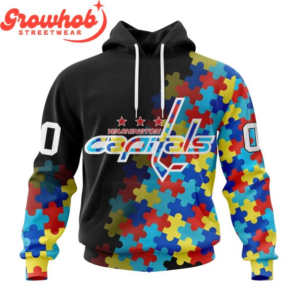 Washington Capitals Autism Awareness Support Hoodie Shirts