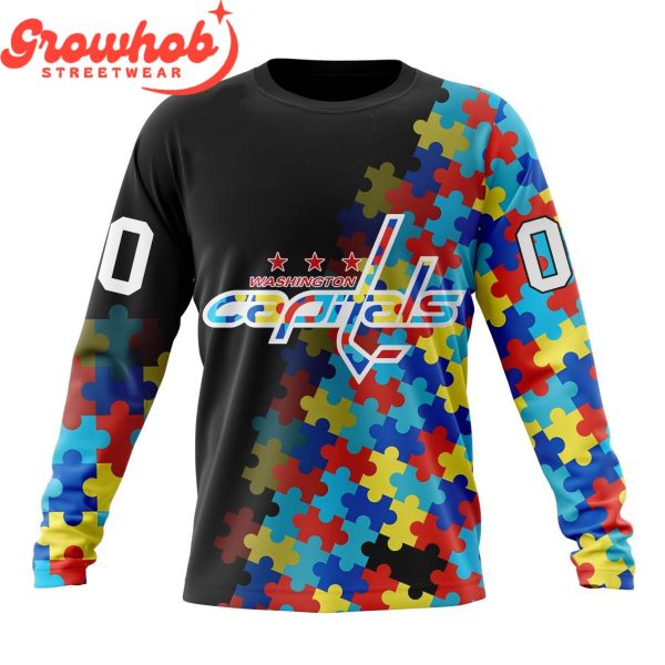 Washington Capitals Autism Awareness Support Hoodie Shirts