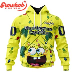 Washington Capitals Fan SpongeBob Personalized Hoodie Shirts