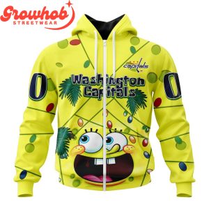 Washington Capitals Fan SpongeBob Personalized Hoodie Shirts