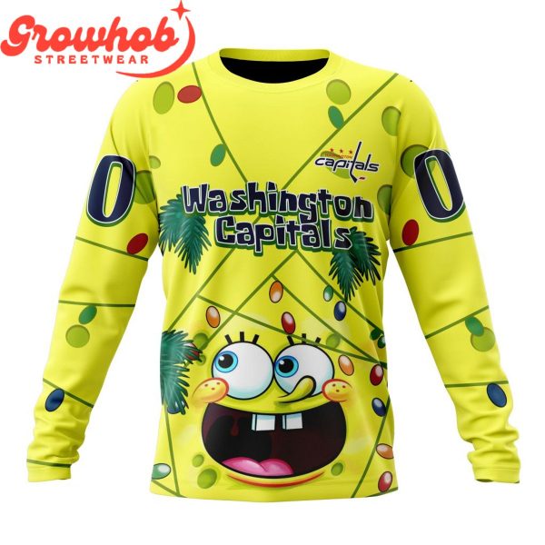 Washington Capitals Fan SpongeBob Personalized Hoodie Shirts