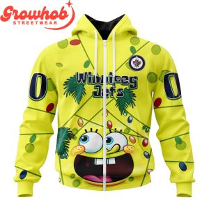 Winnipeg Jets Fan SpongeBob Personalized Hoodie Shirts