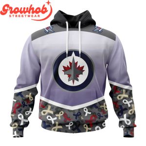 Winnipeg Jets Fights Again All Cancer Hoodie Shirts
