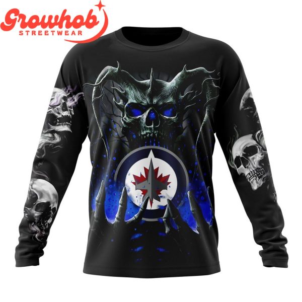 Winnipeg Jets Skull Art Demon Hoodie Shirts