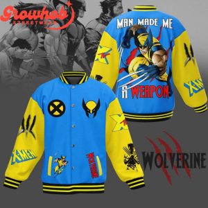 Wolverine Marvel Man Made Me Baseball Jacket