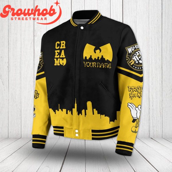 Wu-tang Clan Fans Protect Ya Neck Personalized Yellow Black Baseball Jacket