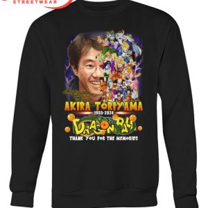 1955-2024 Akira Toriyama Thank You For The Memories T-Shirt