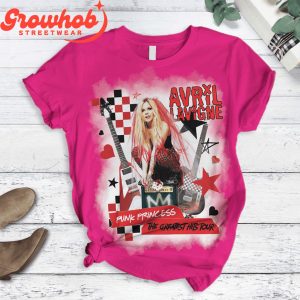 Avril Lavigne Punk Princess Fleece Pajamas Set Pink Version