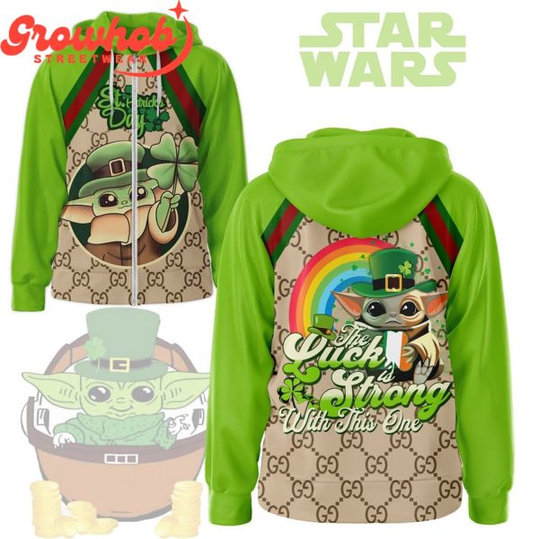 Baby Yoda Star Wars The Luck Is Strong With This One Hoodie Shirts