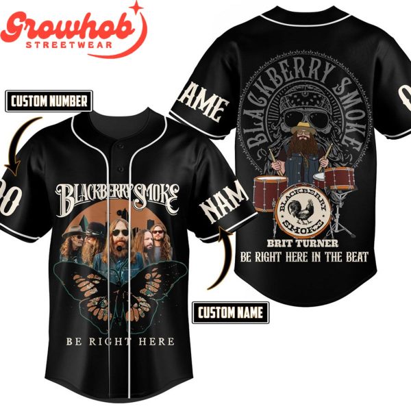 Blackberry Smoke Be Right Here In The Beat Personalized Baseball Jersey