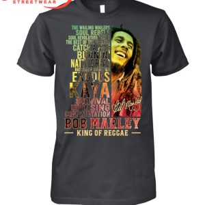 Bob Marley All Album King Of Reggae Fan T-Shirt