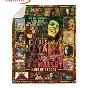 Bob Marley All Album King Of Reggae Fleece Blanket Quilt