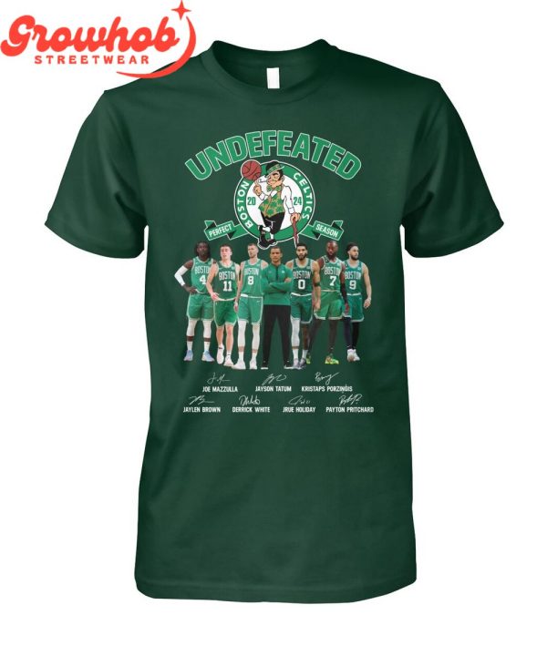 Boston Celtics Undefeated Perfect Season 2024 Fan T-Shirt