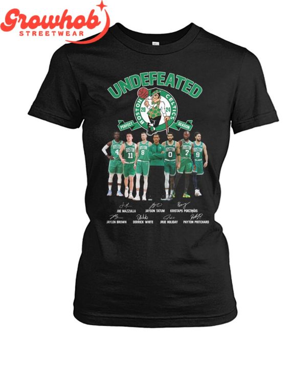Boston Celtics Undefeated Perfect Season 2024 Fan T-Shirt