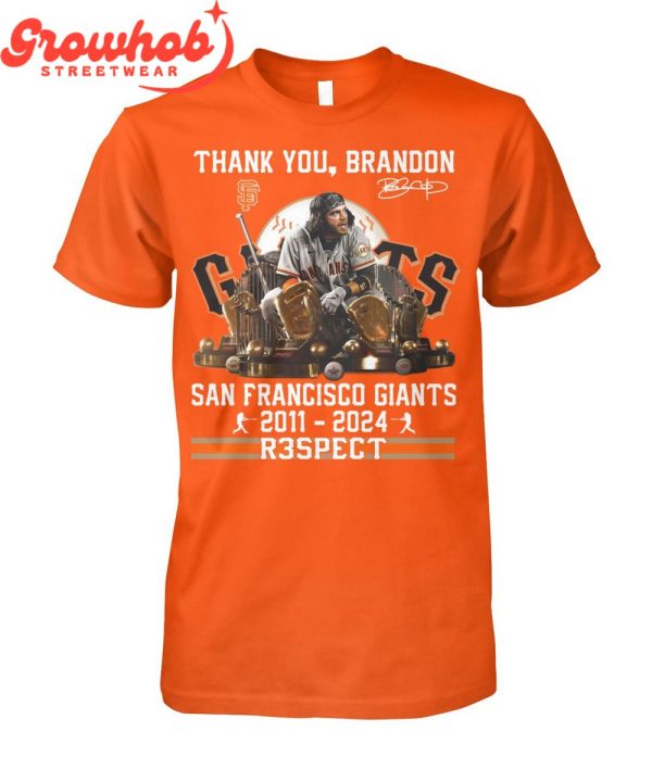 Brandon Crawford San Francisco Giants 2011-2024 Thank You T-Shirt