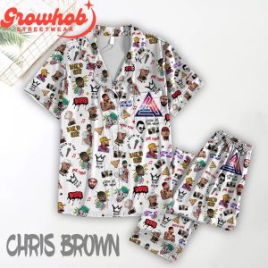 Chris Brown Fans Look At Me Now Polyester Pajamas Set