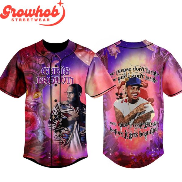 Chris Brown So Please Don’t Judge Personalized Baseball Jersey
