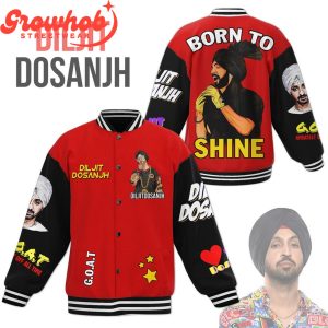 Diljit Dosanjh Born To Shine Bright Baseball Jacket