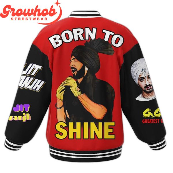 Diljit Dosanjh Born To Shine Bright Baseball Jacket