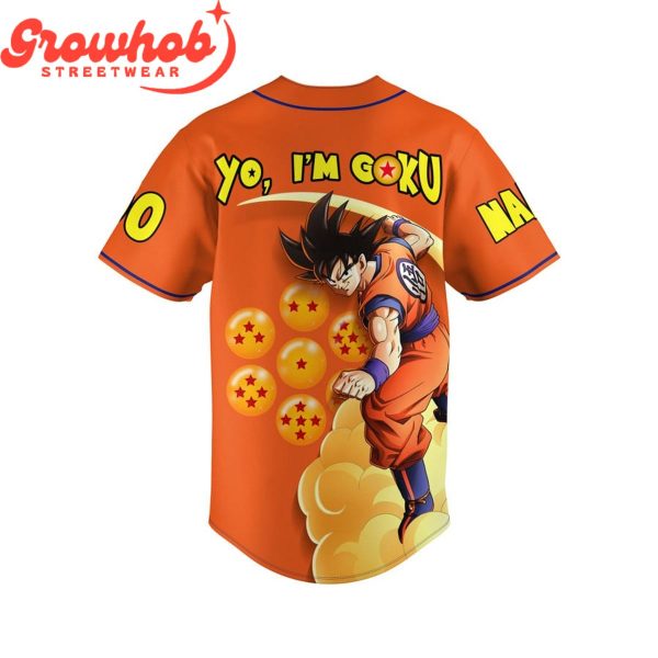 Dragon Ball Yo I’m Goku Personalized Baseball Jersey