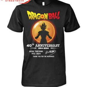 Dragon Ball Toriyama Sensei Thank You For The Memories T-Shirt