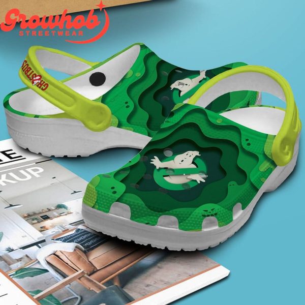 Ghostbusters Who You Gonna Call Green Crocs Clogs